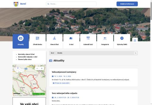 Zobrazit webové stránky Obecní úřad Boreč