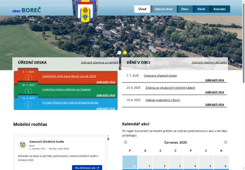 Zobrazit webové stránky Obecní úřad Boreč