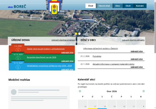 Zobrazit webové stránky Obecní úřad Boreč