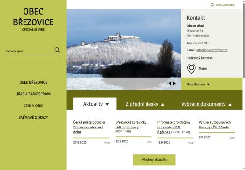 Zobrazit webové stránky Obecní úřad Březovice