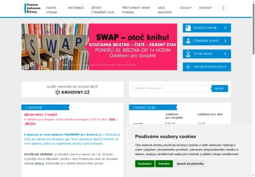 Zobrazit webové stránky Husova knihovna Říčany, příspěvková organizace