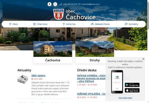 Zobrazit webové stránky Obecní úřad Čachovice