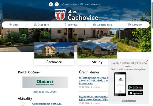 Zobrazit webové stránky Obecní úřad Čachovice