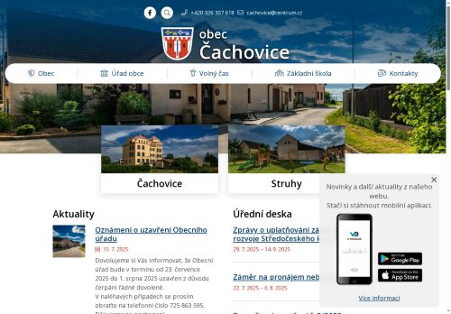 Zobrazit webové stránky Obecní úřad Čachovice