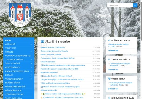 Zobrazit webové stránky Městský úřad Bělá pod Bezdězem