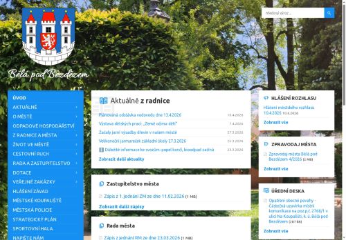 Zobrazit webové stránky Městský úřad Bělá pod Bezdězem