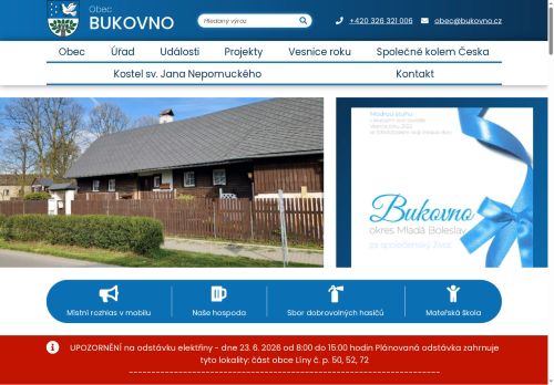 Zobrazit webové stránky Obecní úřad Bukovno