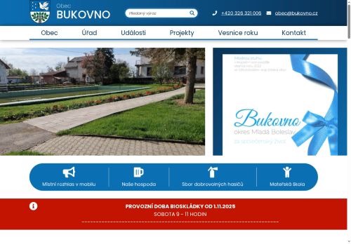 Zobrazit webové stránky Obecní úřad Bukovno
