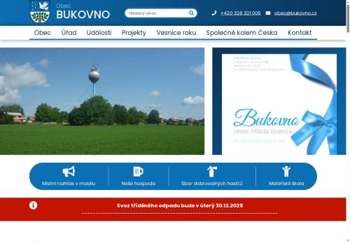 Zobrazit webové stránky Obecní úřad Bukovno