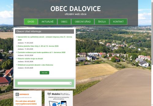 Zobrazit webové stránky Obecní úřad Dalovice