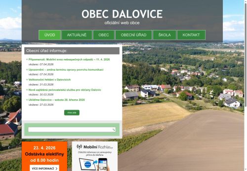 Zobrazit webové stránky Obecní úřad Dalovice