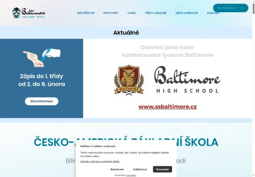 Základní škola a Mateřská škola Baltimore z. ú. nabízí práci na pozici Učitel/ka matematiky  pro 2. stupeň v obci Beroun