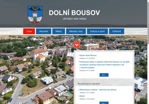 Zobrazit webové stránky Městský úřad Dolní Bousov