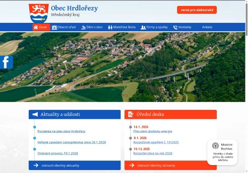Zobrazit webové stránky Obecní úřad Hrdlořezy