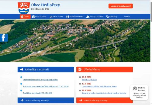 Zobrazit webové stránky Obecní úřad Hrdlořezy