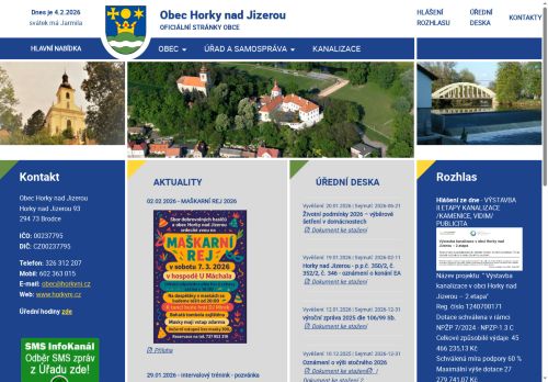 Zobrazit webové stránky Obecní úřad Horky nad Jizerou