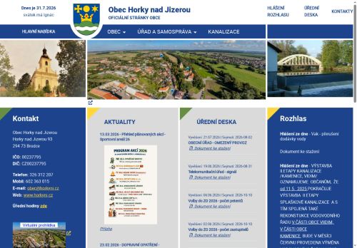 Zobrazit webové stránky Obecní úřad Horky nad Jizerou