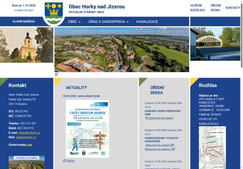 Zobrazit webové stránky Obecní úřad Horky nad Jizerou