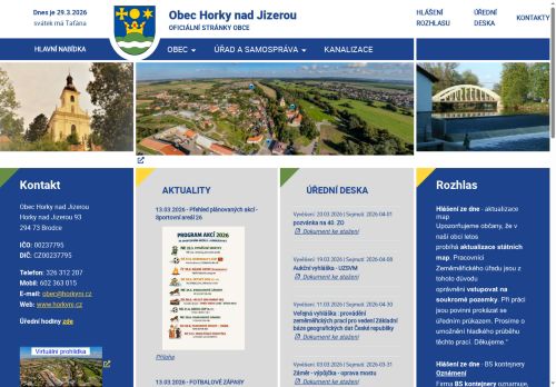 Zobrazit webové stránky Obecní úřad Horky nad Jizerou