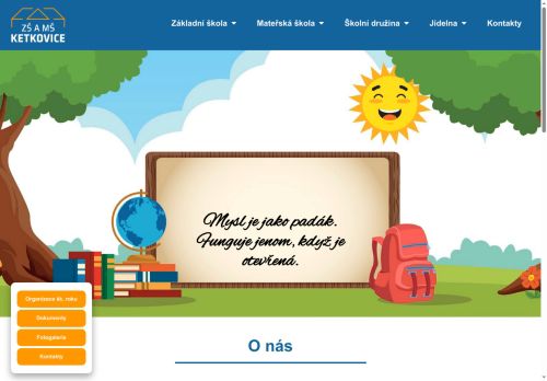 Zobrazit webové stránky Základní škola a Mateřská škola Ketkovice