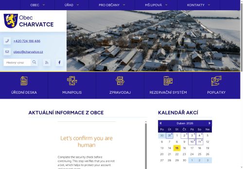 Zobrazit webové stránky Obecní úřad Charvatce