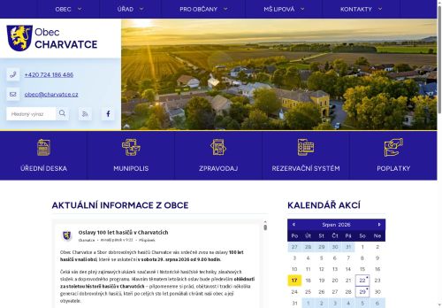 Zobrazit webové stránky Obecní úřad Charvatce
