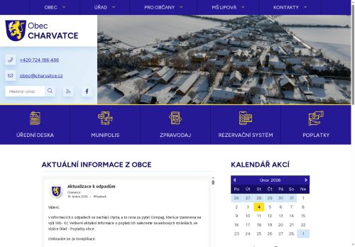 Zobrazit webové stránky Obecní úřad Charvatce