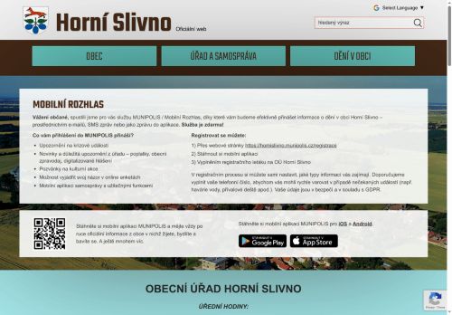Zobrazit webové stránky Obecní úřad Horní Slivno