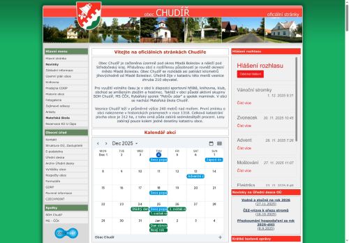 Zobrazit webové stránky Obecní úřad Chudíř