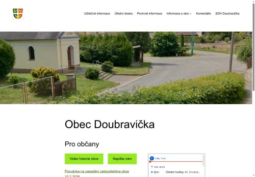 Zobrazit webové stránky Obecní úřad Doubravička