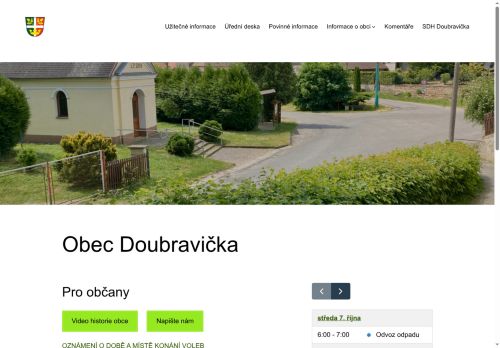 Zobrazit webové stránky Obecní úřad Doubravička