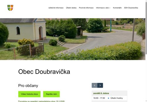 Zobrazit webové stránky Obecní úřad Doubravička