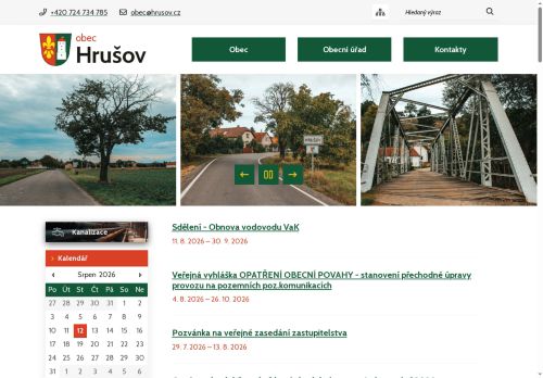 Zobrazit webové stránky Obecní úřad Hrušov