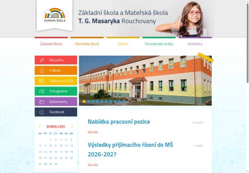 Zobrazit webové stránky ZŠ a MŠ TGM Rouchovany