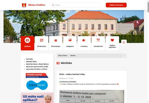 Zobrazit webové stránky Úřad městyse Chotětov