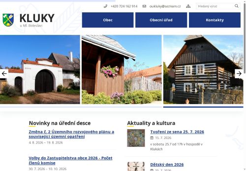 Zobrazit webové stránky Obecní úřad Kluky