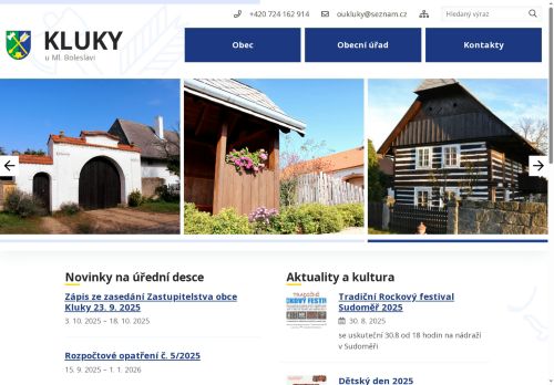 Zobrazit webové stránky Obecní úřad Kluky
