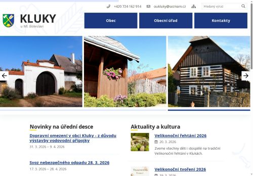 Zobrazit webové stránky Obecní úřad Kluky