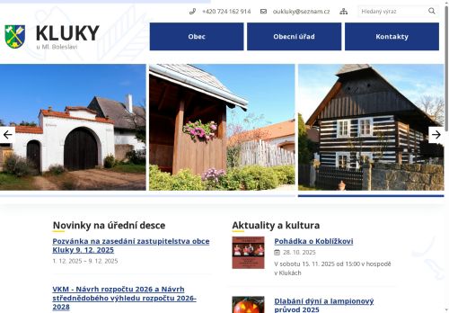 Zobrazit webové stránky Obecní úřad Kluky