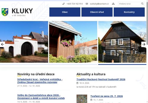 Zobrazit webové stránky Obecní úřad Kluky