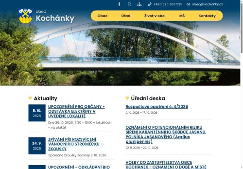 Zobrazit webové stránky Obecní úřad Kochánky