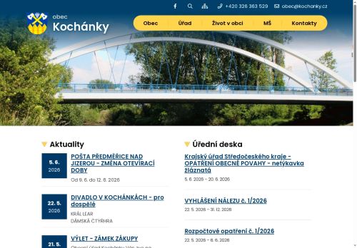 Zobrazit webové stránky Obecní úřad Kochánky