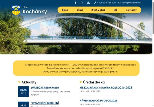 Zobrazit webové stránky Obecní úřad Kochánky