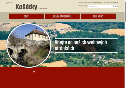 Zobrazit webové stránky Obecní úřad Košátky