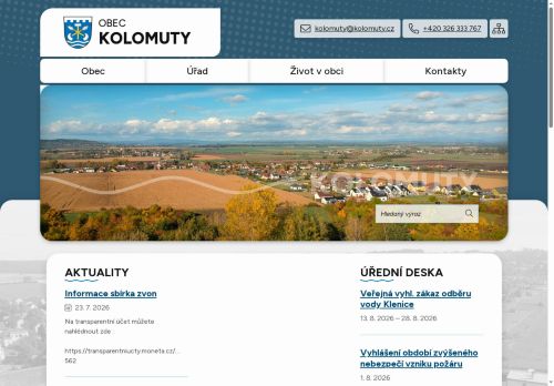Zobrazit webové stránky Obecní úřad Kolomuty