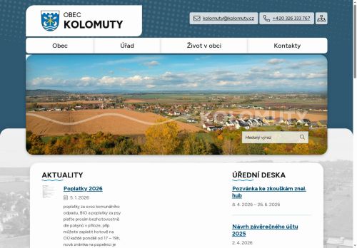Zobrazit webové stránky Obecní úřad Kolomuty