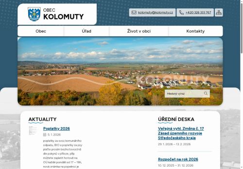 Zobrazit webové stránky Obecní úřad Kolomuty