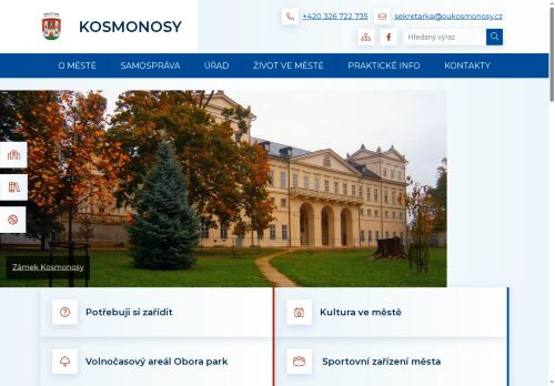 Zobrazit webové stránky Městský úřad Kosmonosy
