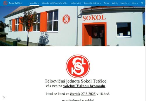 Zobrazit webové stránky TJ Sokol Tetčice