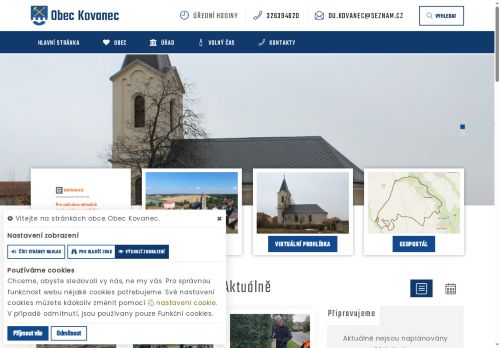 Zobrazit webové stránky Obecní úřad Kovanec